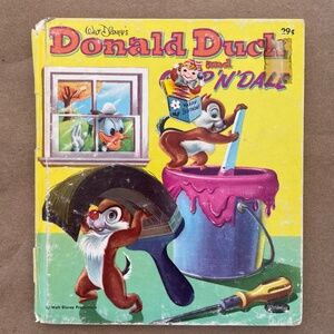 Vintage "Donald Duck and Chip n' Dale" Hardcover Book